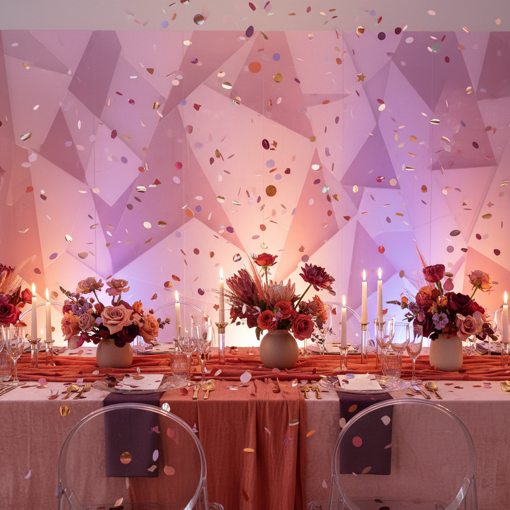 Fictional Velvet Confetti example website imagery