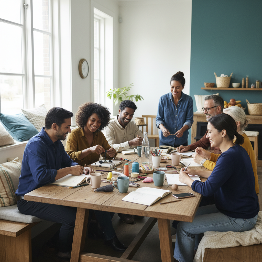 Fictional The Common Table example website imagery